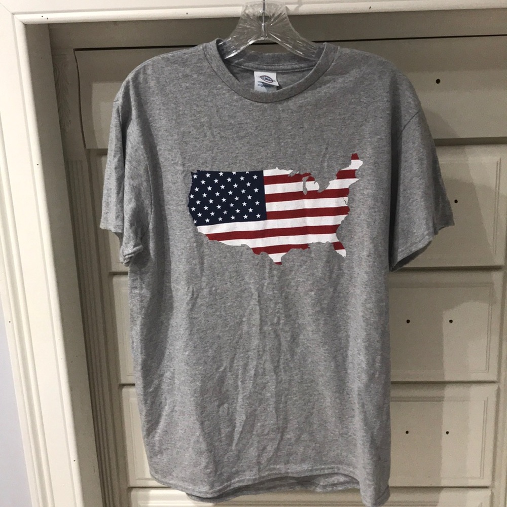 Grey 4th of July T-shirt